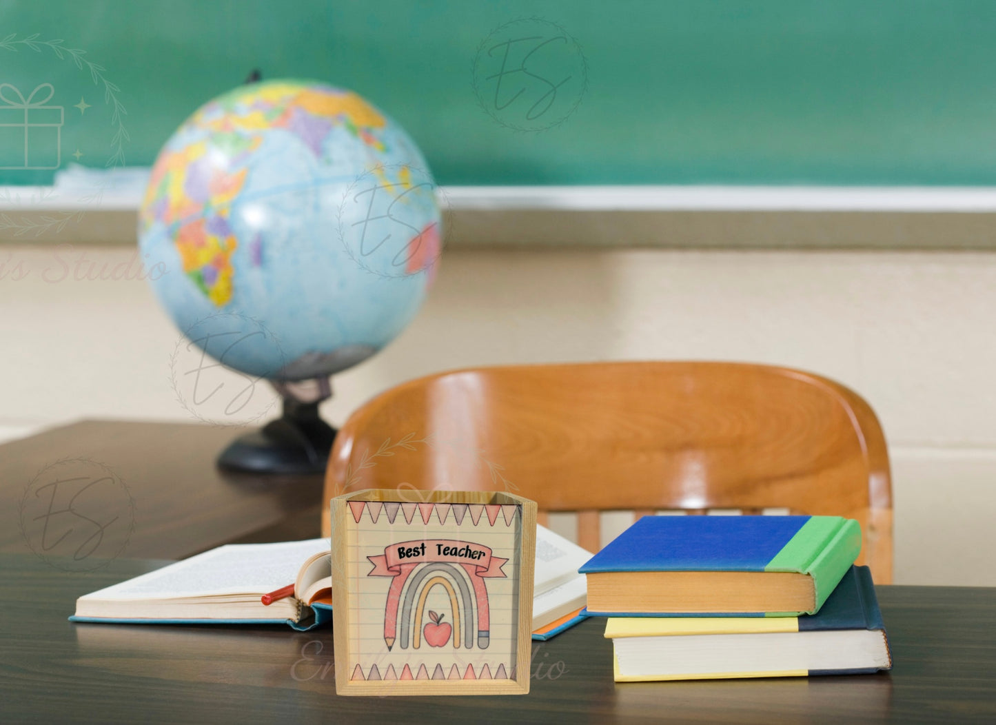 Rainbow Teacher Pencil Pot