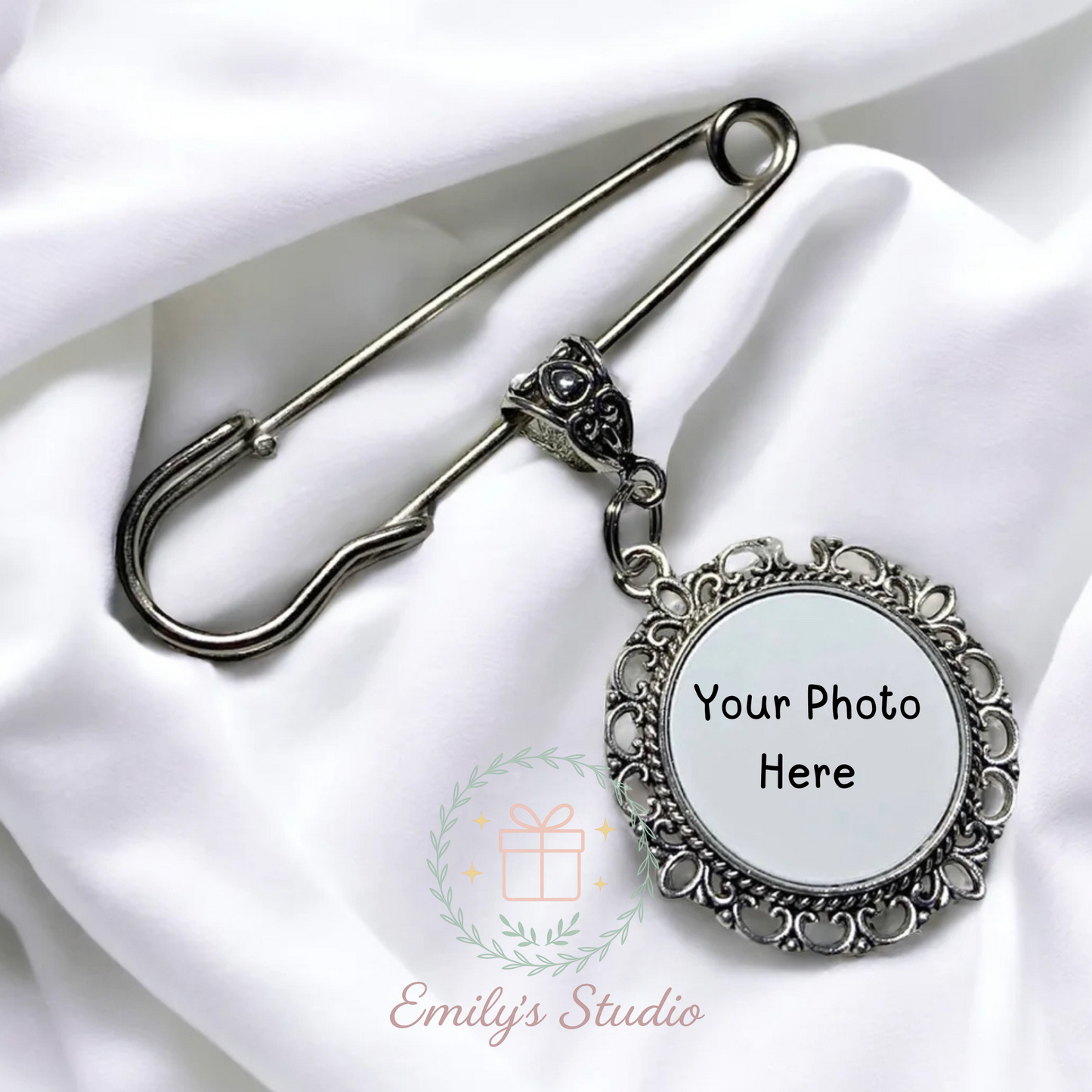 BOUQUET CHARM - 1 PENDANT & PIN 25MM