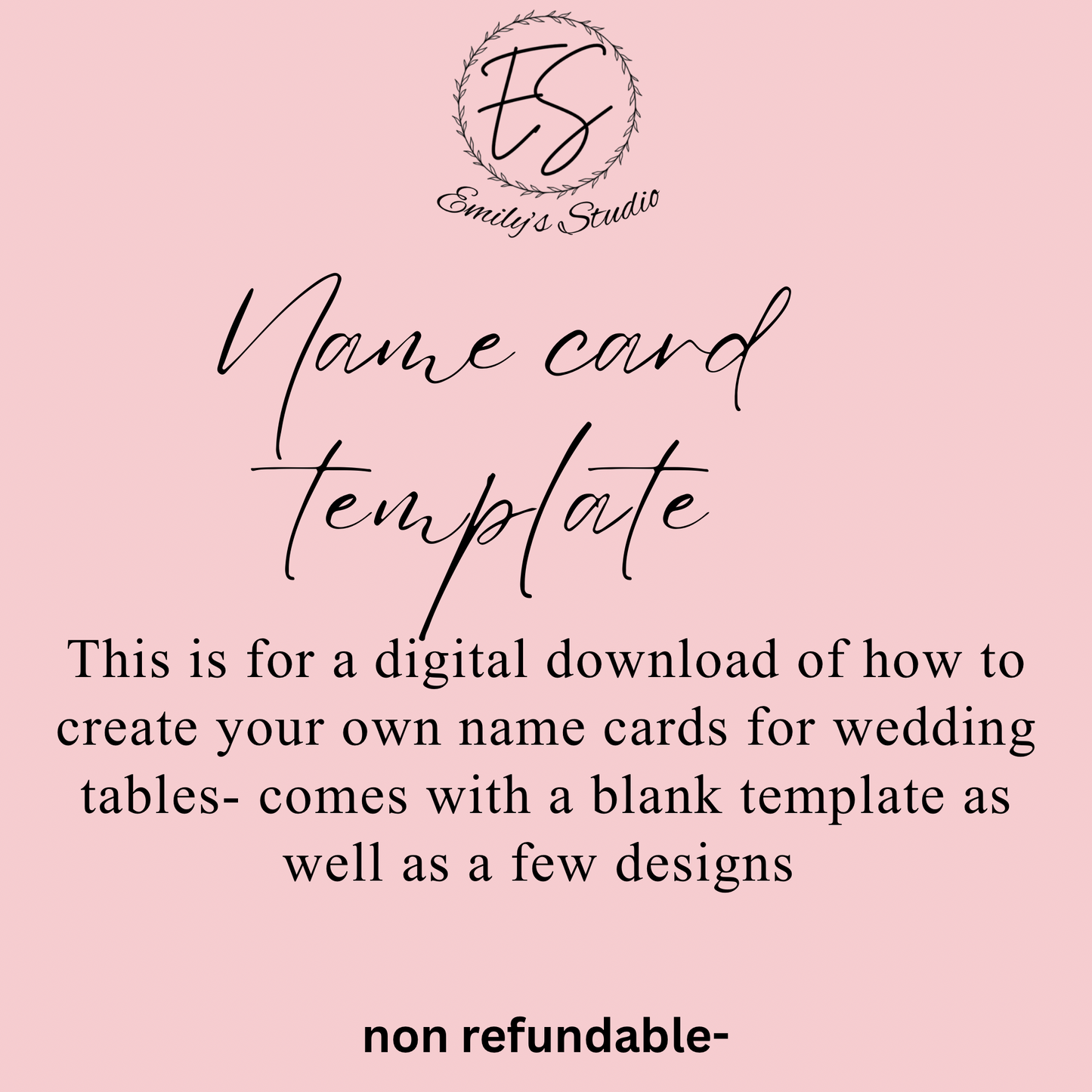 DIY Wedding Place Card Template & Video Tutorial | Editable Name Place Cards | Instant Download | Includes 1:1 Support | Wedding Stationery Template