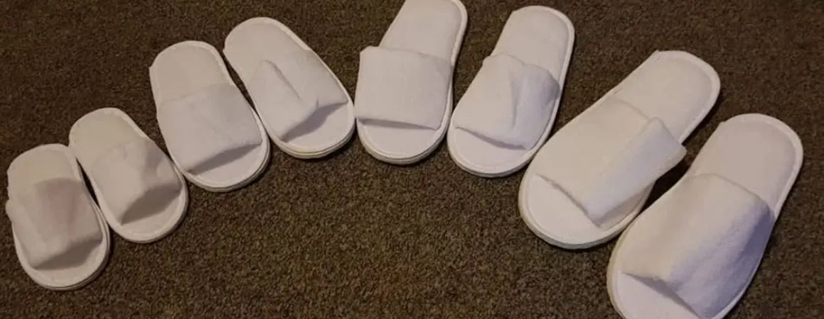 Child open toe personalised disposable slippers