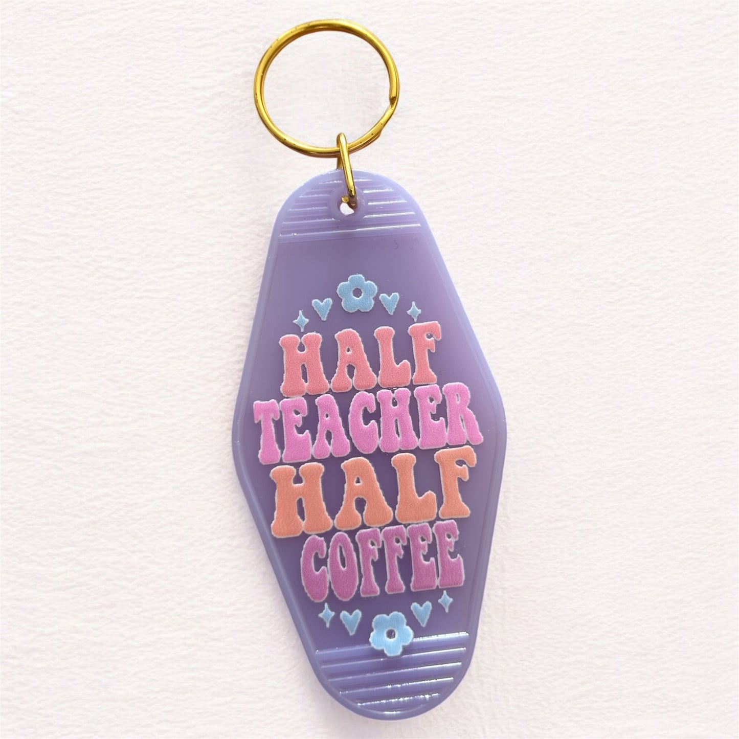 Teacher motel key rings