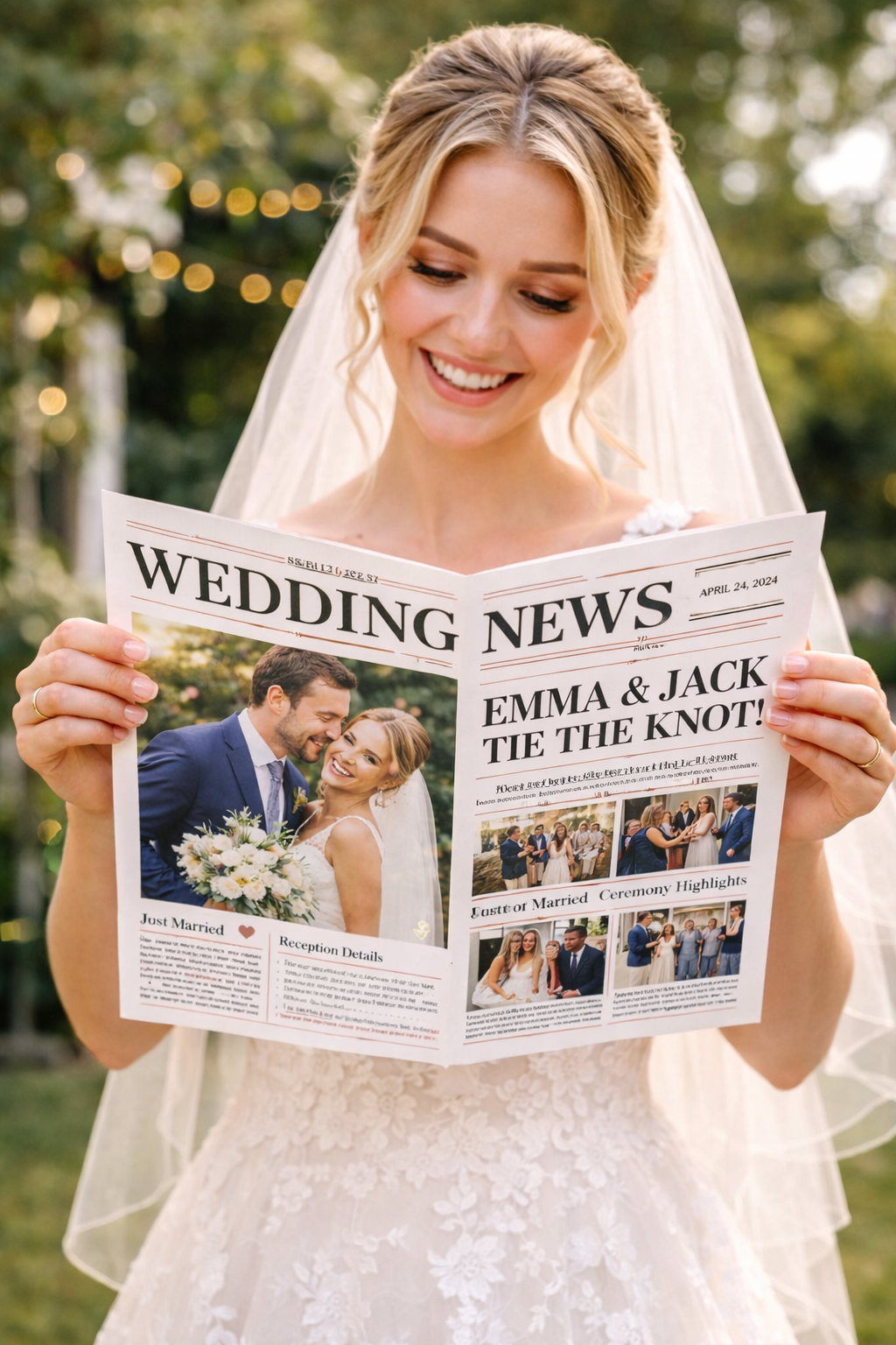 Upload your own Newspaper A4 (Folded into A5)