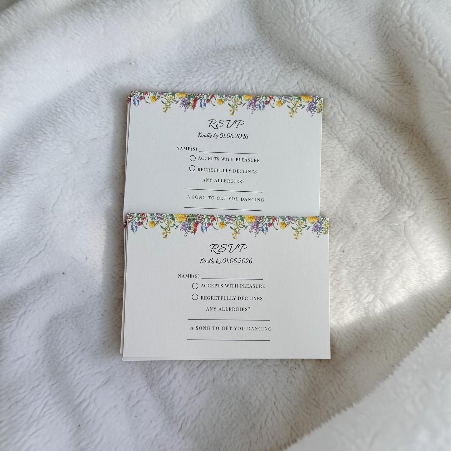Bespoke Invites suitable for engagements, weddings and birthdays