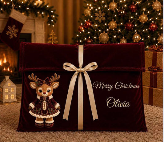 Personalised Christmas Eve Envelope | Large Christmas Gift Envelope | Luxury Christmas Pyjama Bag | Personalised Christmas Keepsake | Custom Gift Bag-vinyl only