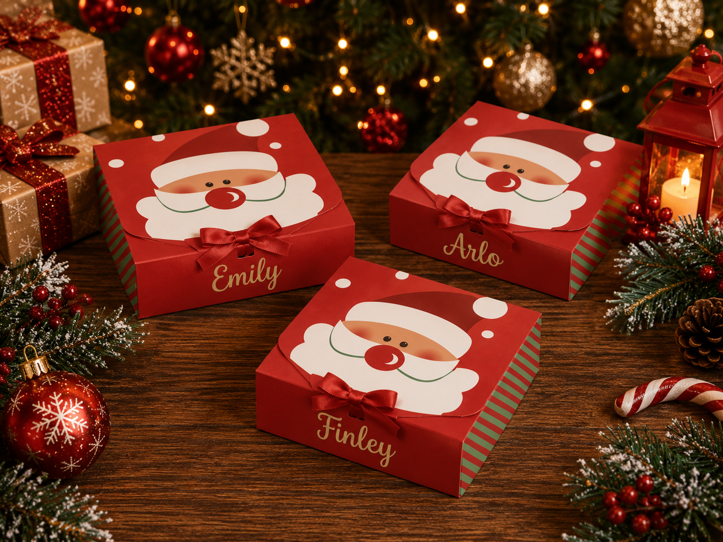 Personalised Christmas Santa Gift Box | Christmas Eve Box | Christmas Treat Box | 31 x 24.5 x 8cm