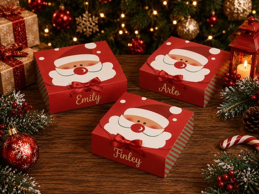 Personalised Christmas Santa Gift Box | Christmas Eve Box | Christmas Treat Box | 31 x 24.5 x 8cm