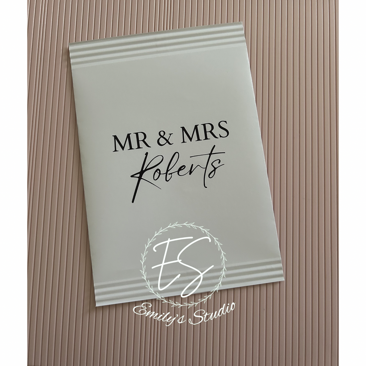 Personalised Wedding Crisp Packets – Minimalist Wedding Favours – Custom Crisp Covers – Evening Reception Snack Bags