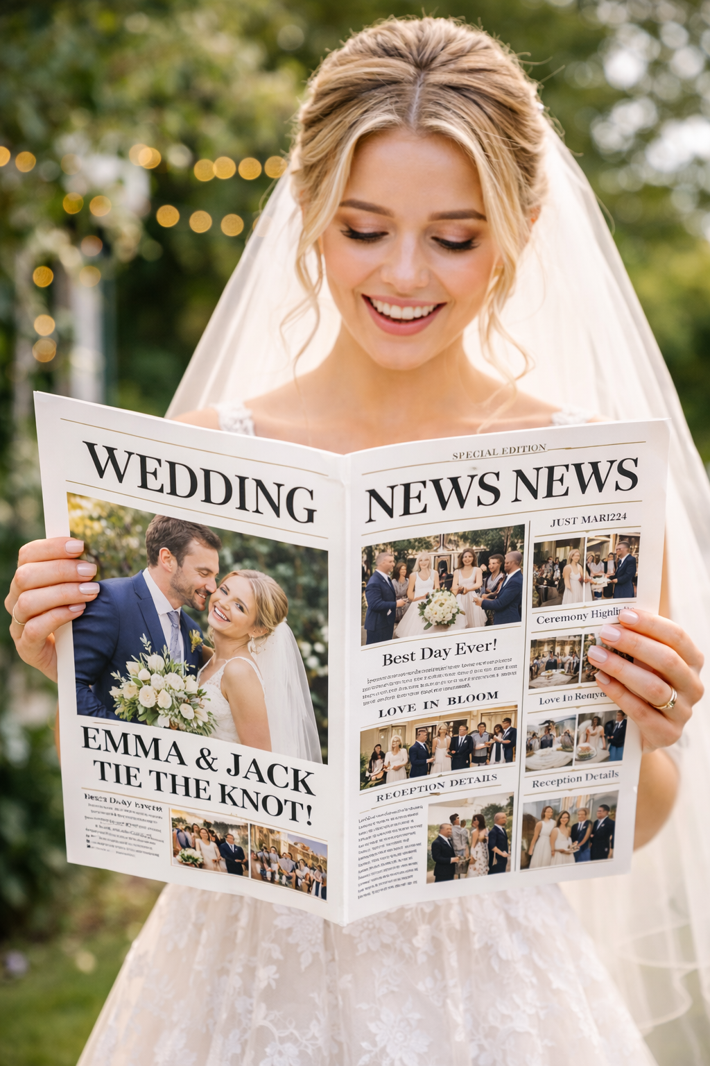Upload your own Newspaper A3 (Folded into A4)