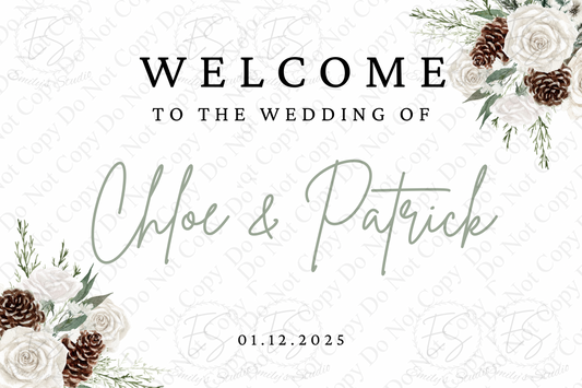 Winter Welcome sign
