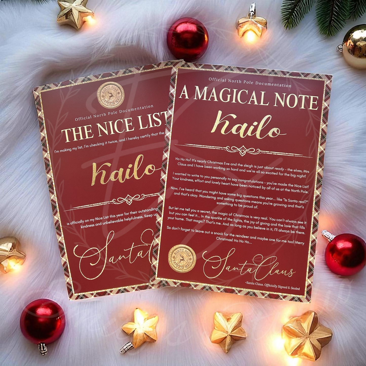 Christmas Certificates