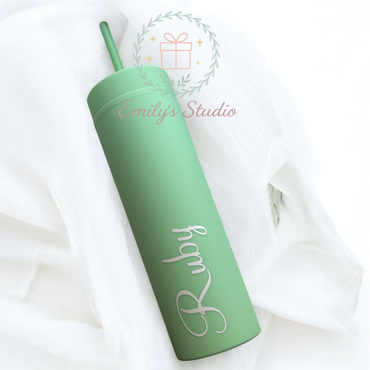 Personalised wedding 16oz Skinny Tumbler