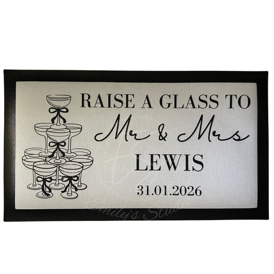 Small Wedding Personalised Beer Mat