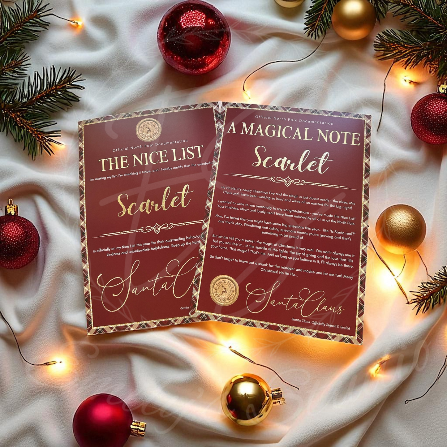 Christmas Certificates