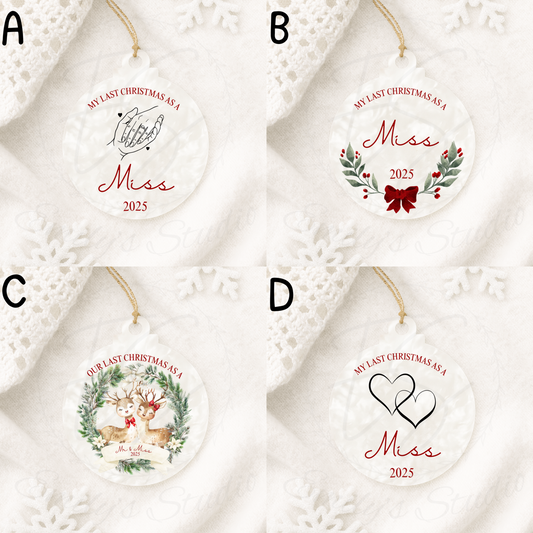 2D Last Christmas baubles