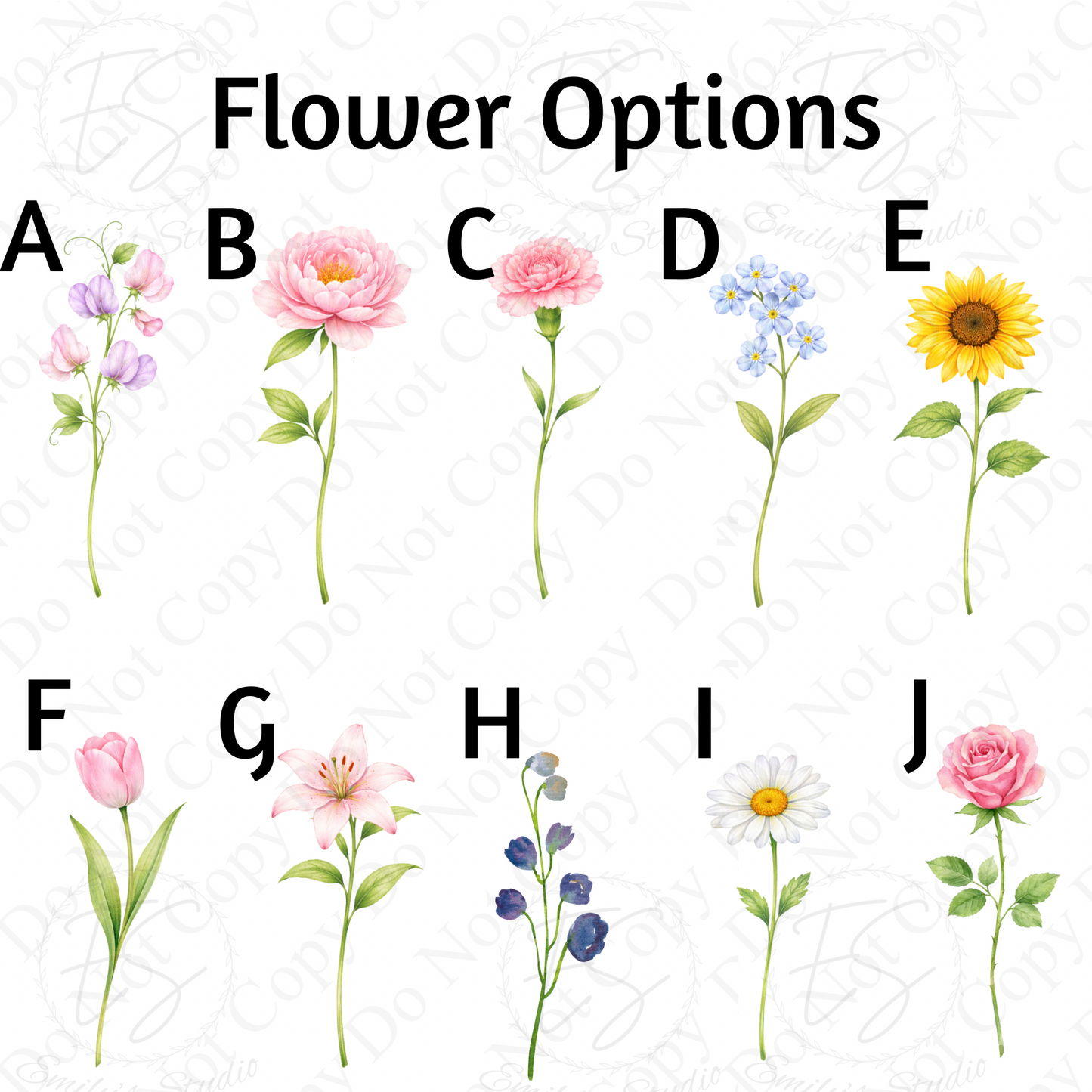 Personalised Floral planter