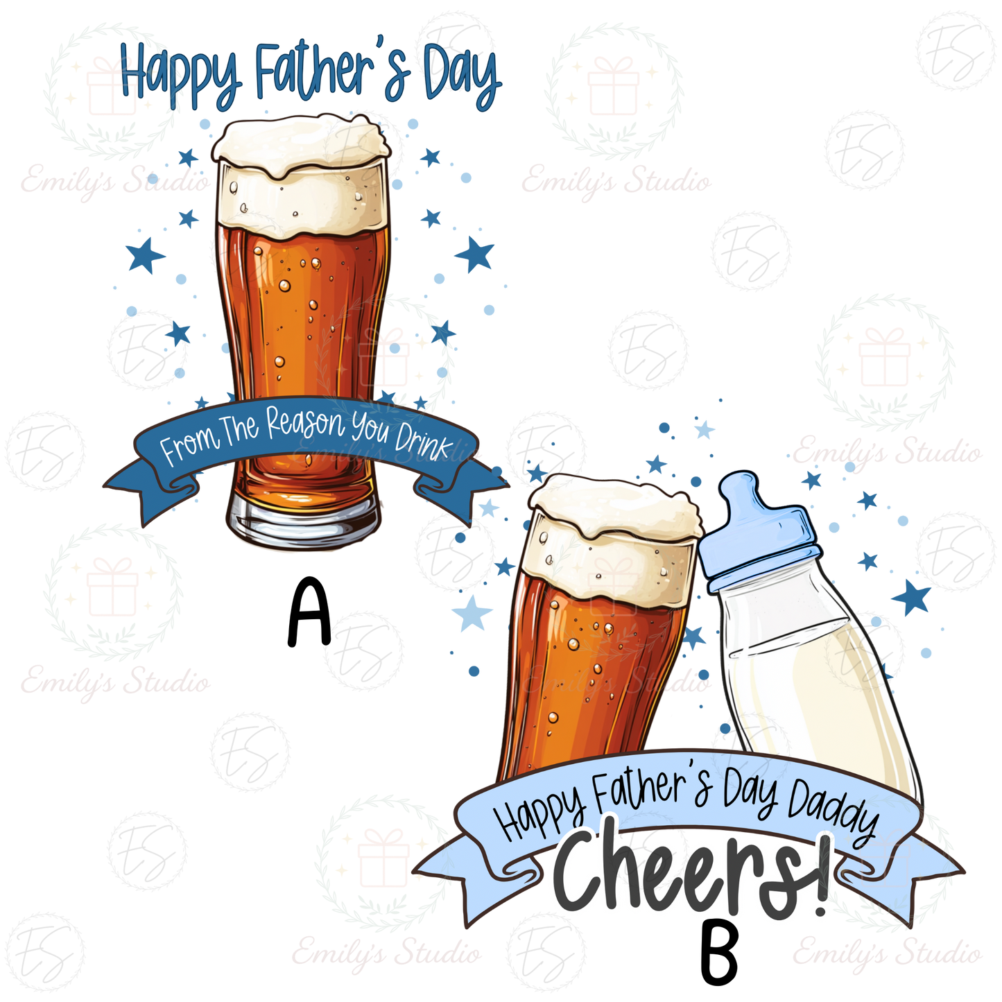 Father’s Day pint glasses