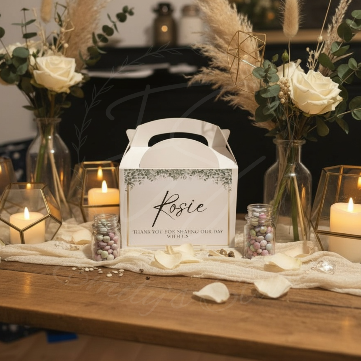 Wedding personalised Treat boxes