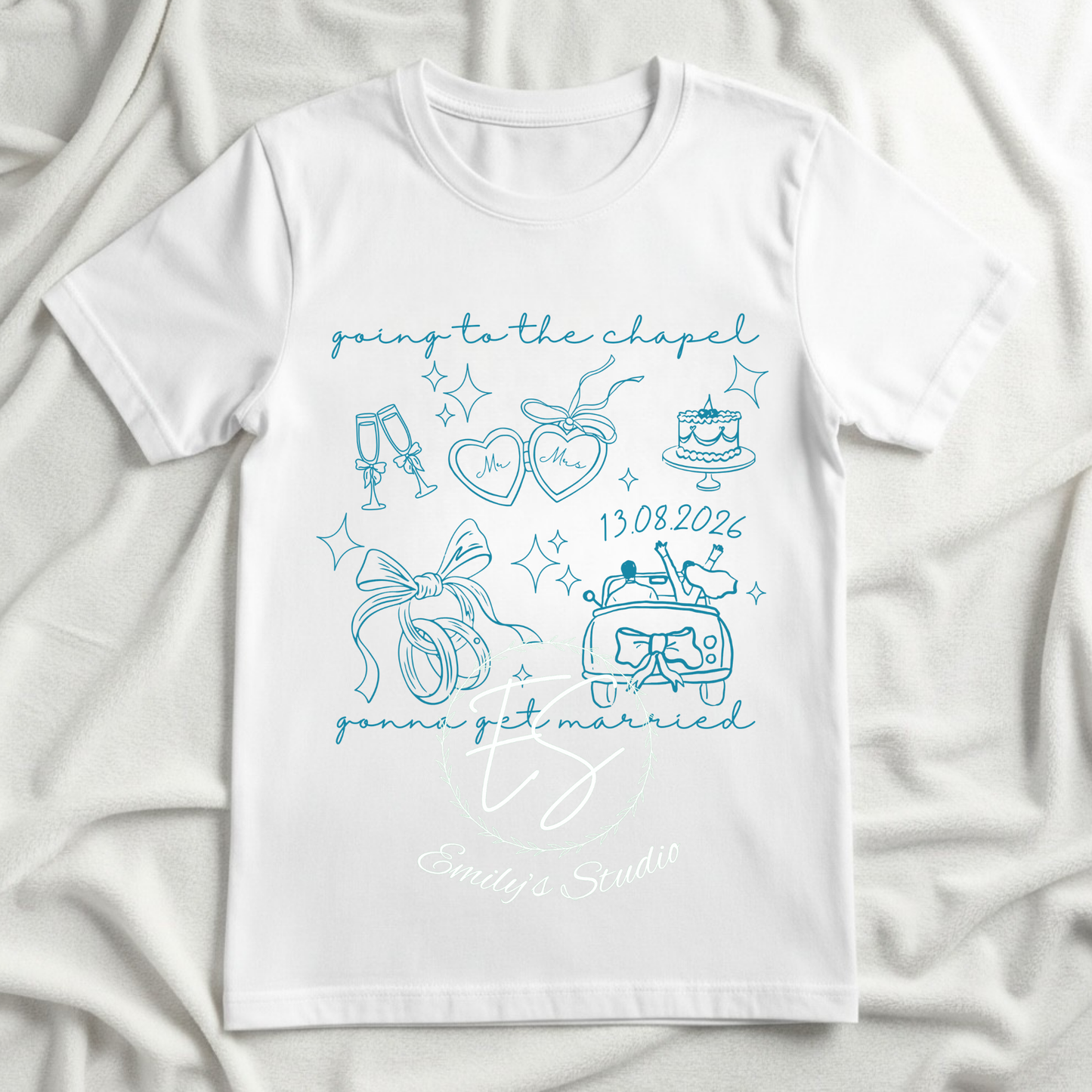 Going to the Chapel T-Shirt • Wedding Date, Chapel, Hen Party Tee- Wedding Day T-shirt, Day after wedding T-Shirt