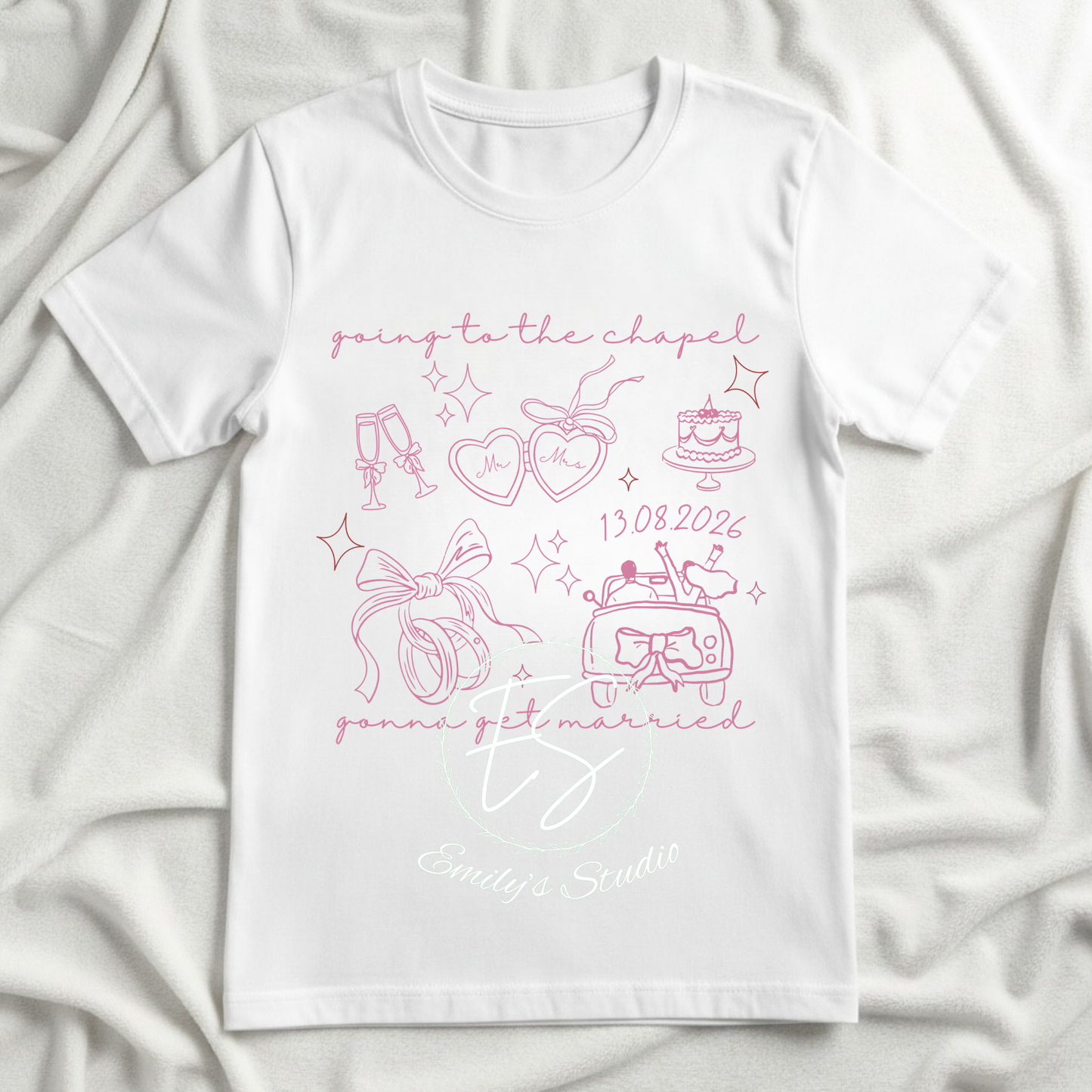 Going to the Chapel T-Shirt • Wedding Date, Chapel, Hen Party Tee- Wedding Day T-shirt, Day after wedding T-Shirt