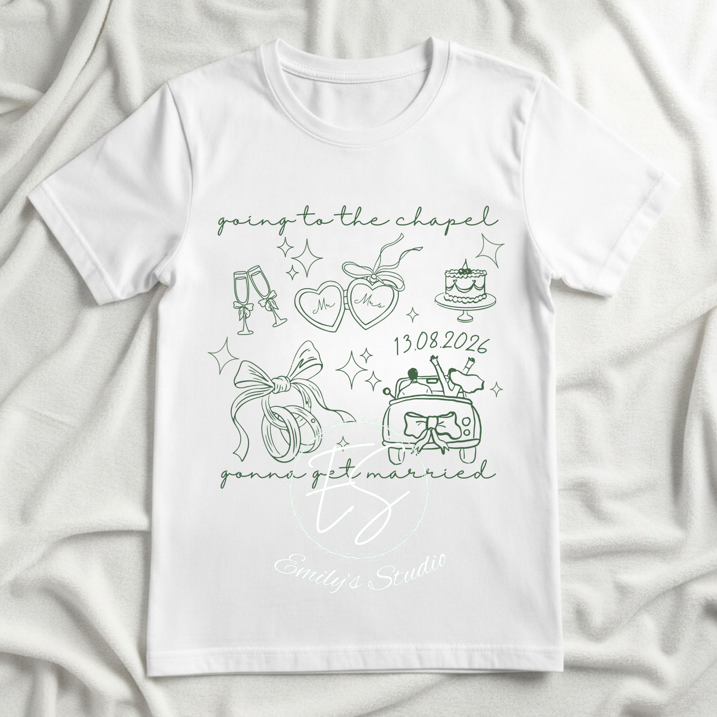 Going to the Chapel T-Shirt • Wedding Date, Chapel, Hen Party Tee- Wedding Day T-shirt, Day after wedding T-Shirt