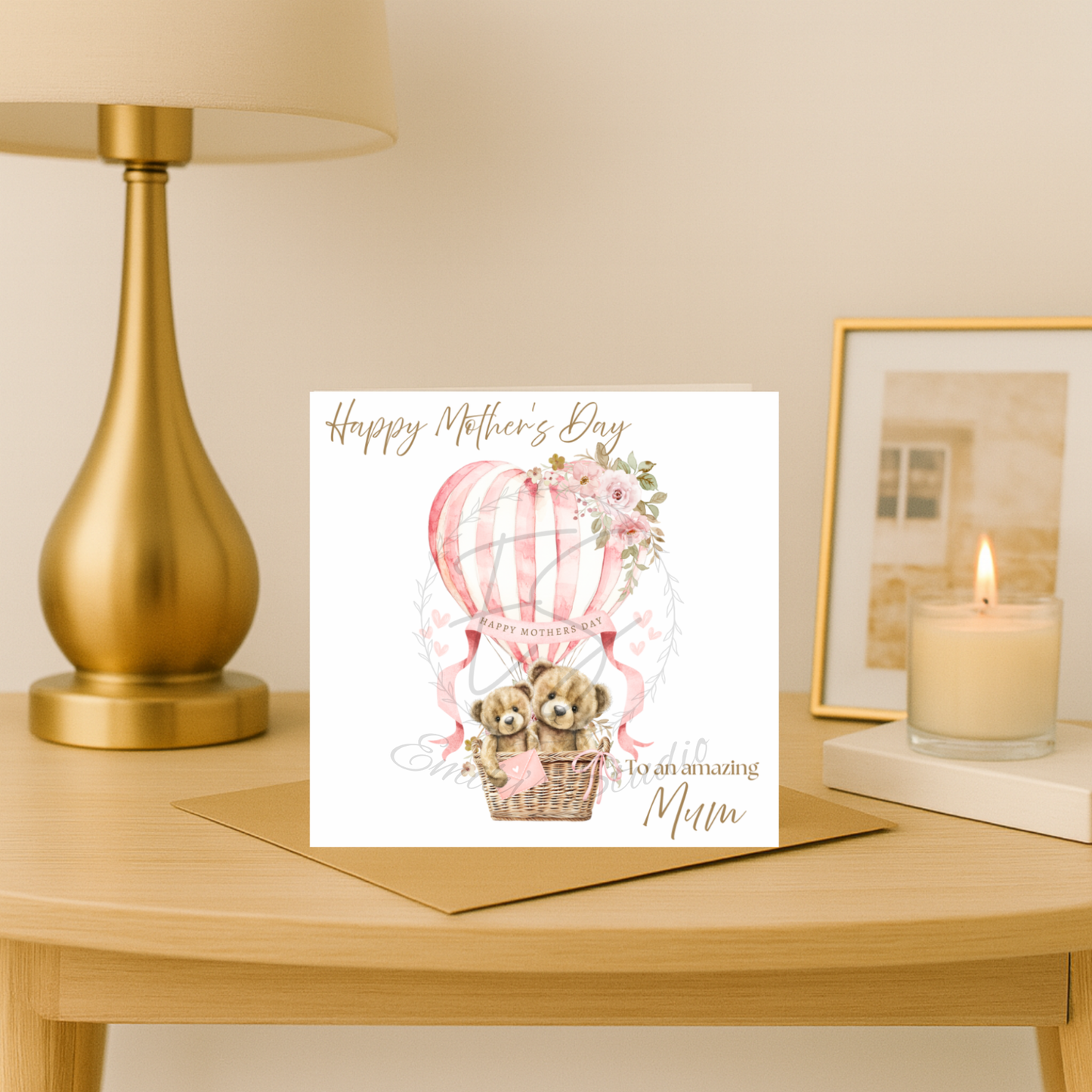 Mother’s Day card- hot air balloon