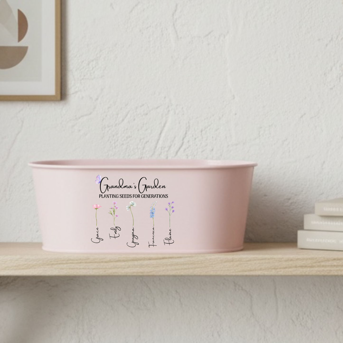 Personalised Floral planter