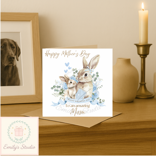 Mother’s Day card- bunnies