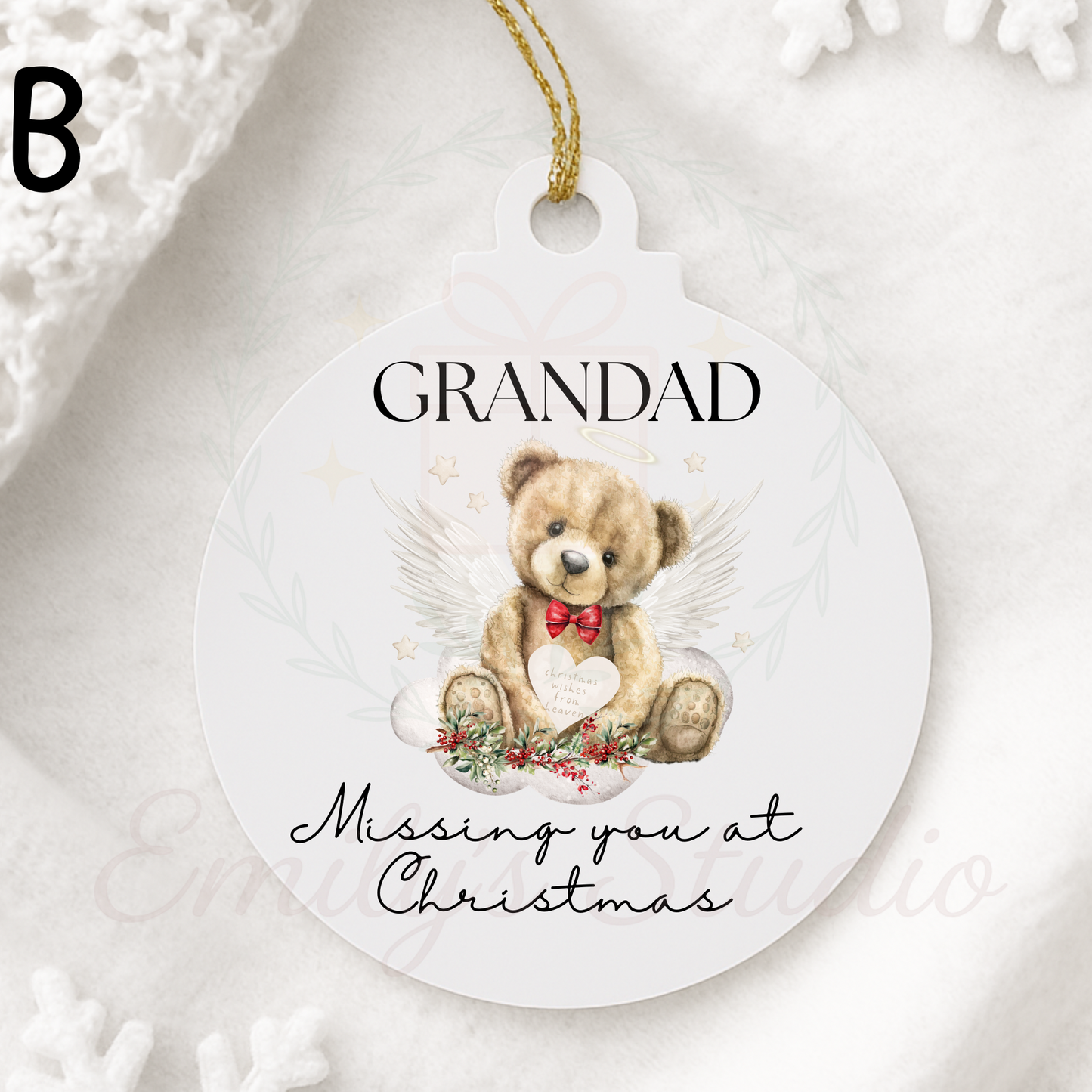 2D Memorial Bauble