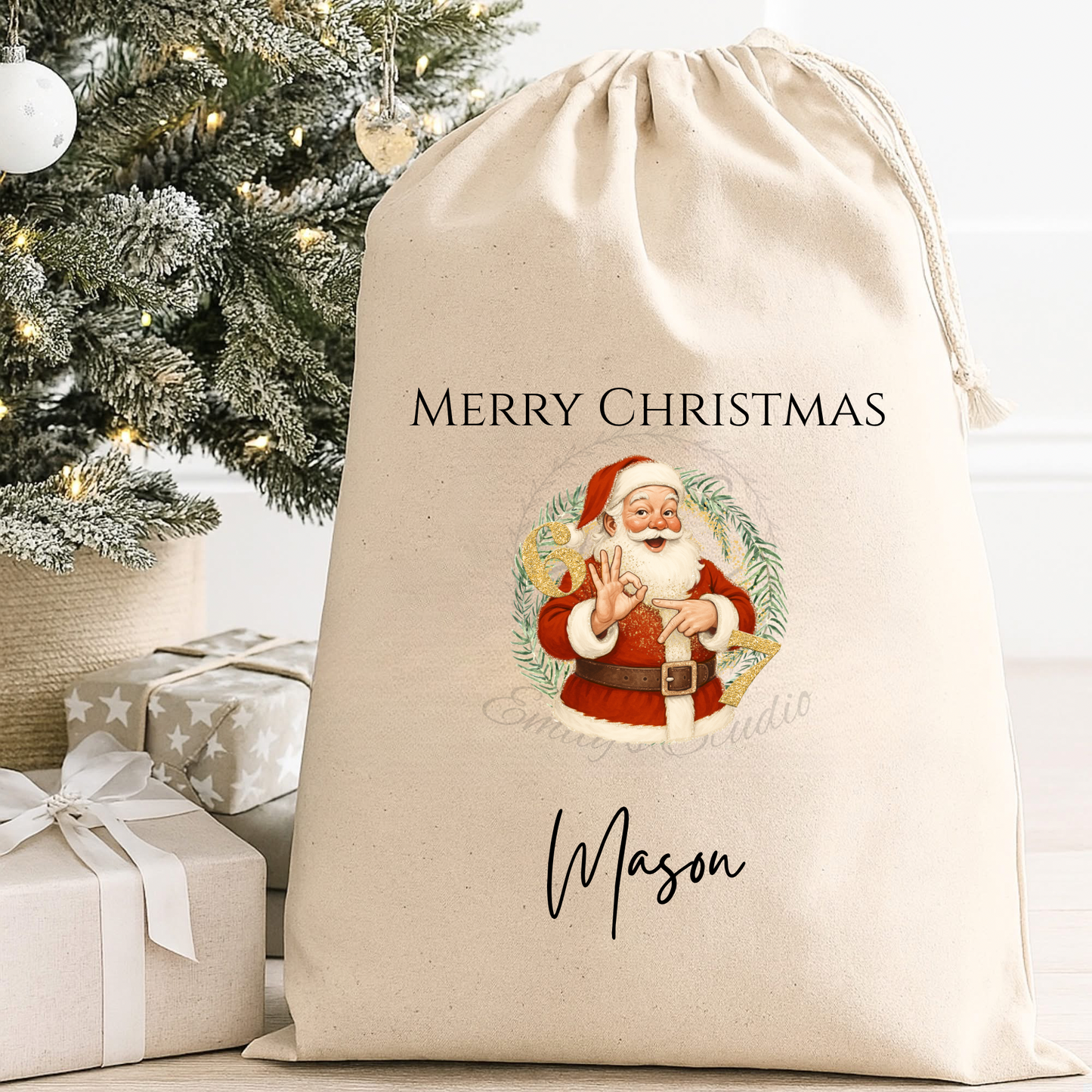 6 7 Santa sacks