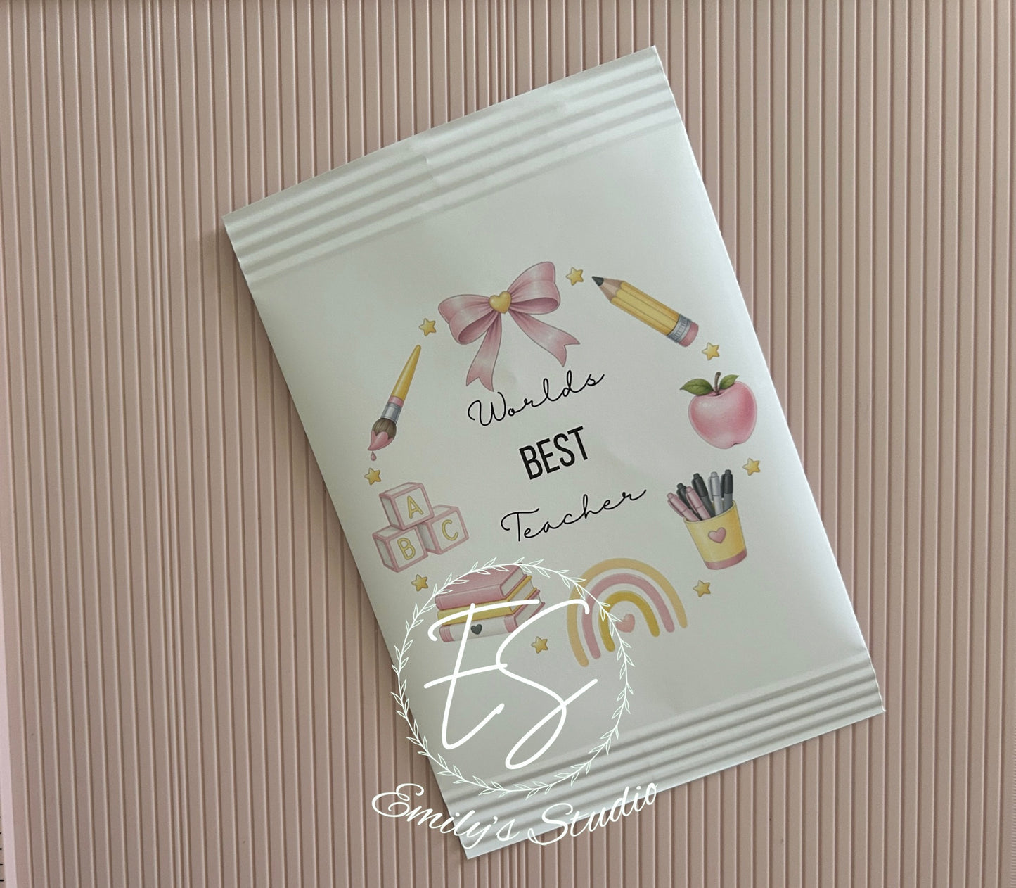 Personalised Teacher Treat Packets – Fill Your Own Thank You Gift Bags
