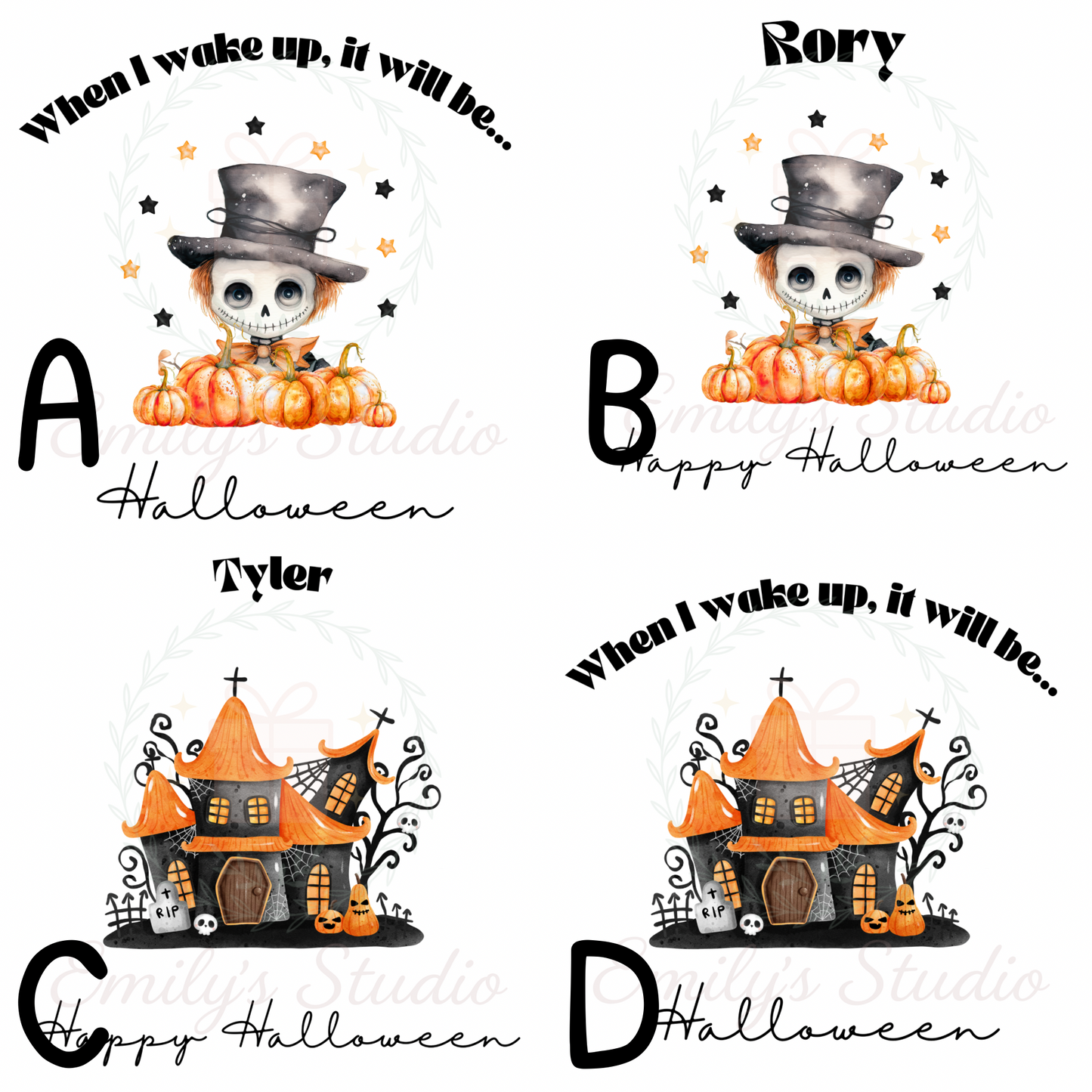Halloween print pjs