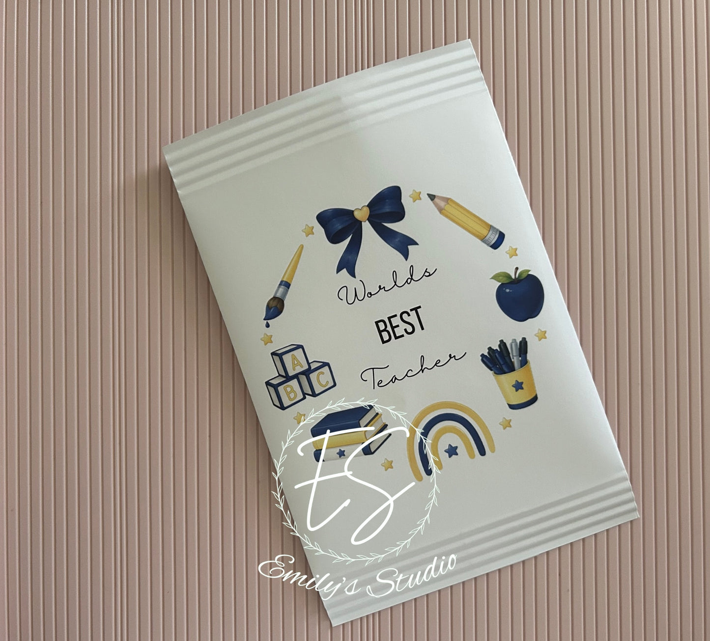 Personalised Teacher Treat Packets – Fill Your Own Thank You Gift Bags