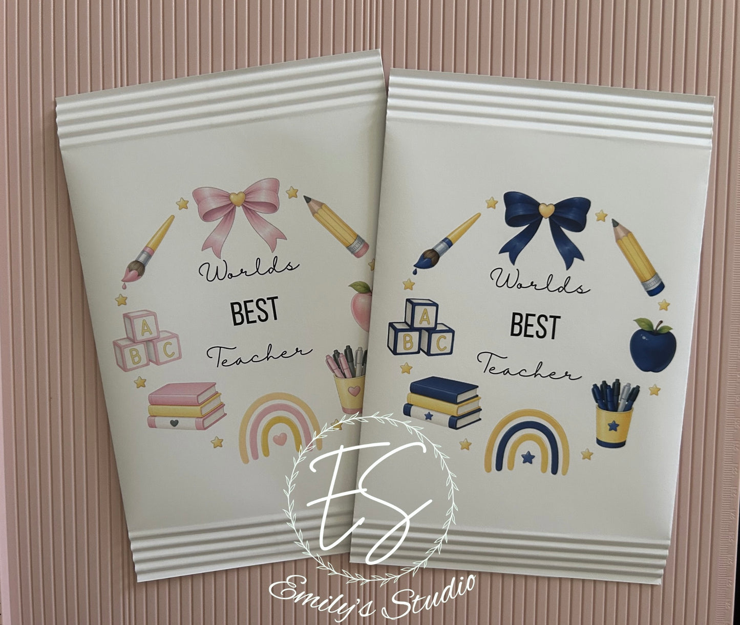 Personalised Teacher Treat Packets – Fill Your Own Thank You Gift Bags