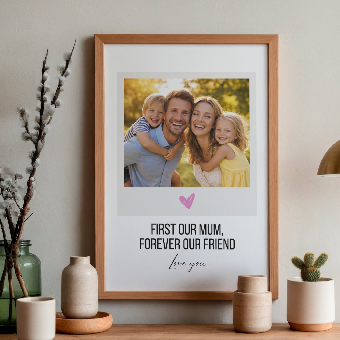 Personalised Polaroid quoted framed gift
