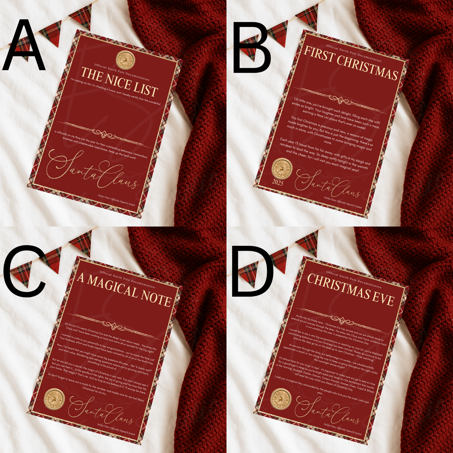 Christmas Certificates