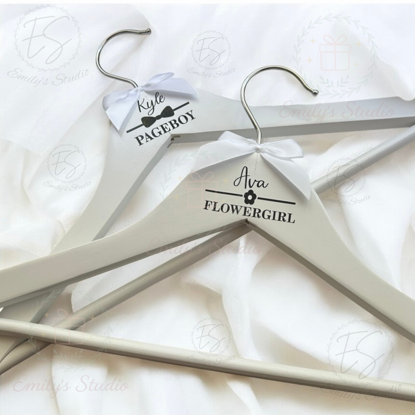 Personalised Kids Hangers for Pageboys/Flowergirls