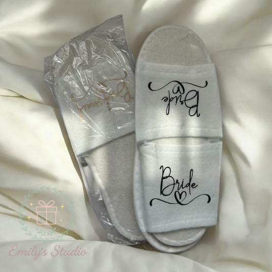 Adult Personalised slippers- open/ closed toe
