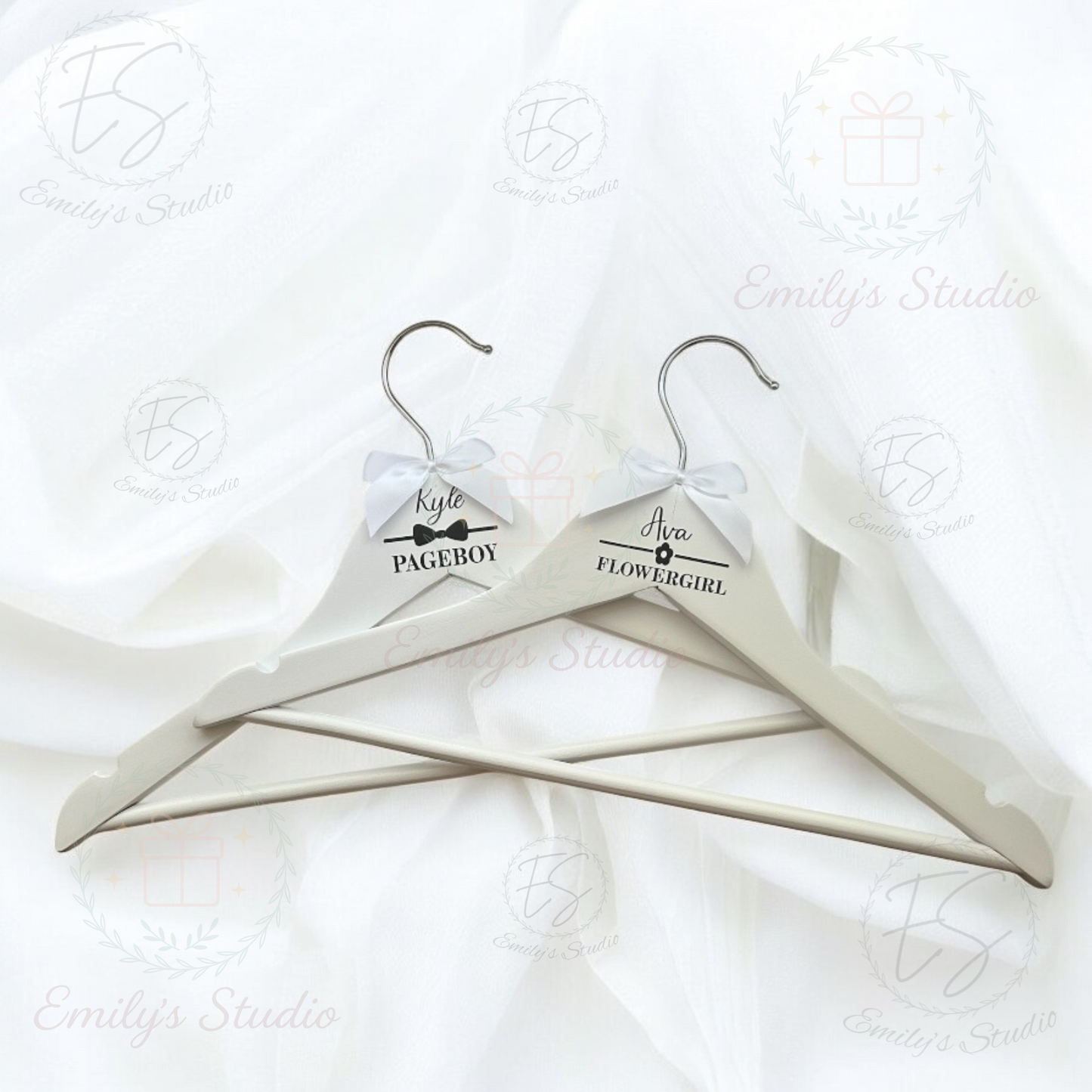 Personalised Kids Hangers for Pageboys/Flowergirls