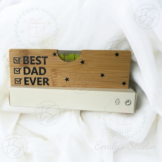 “ BEST DAD EVER” Spirit Level & Bottle Opener