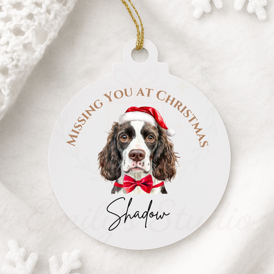 2D Pet memorial Bauble