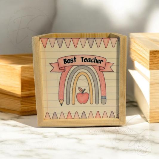 Rainbow Teacher Pencil Pot