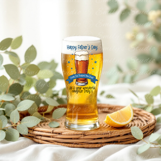 Father’s Day pint glasses