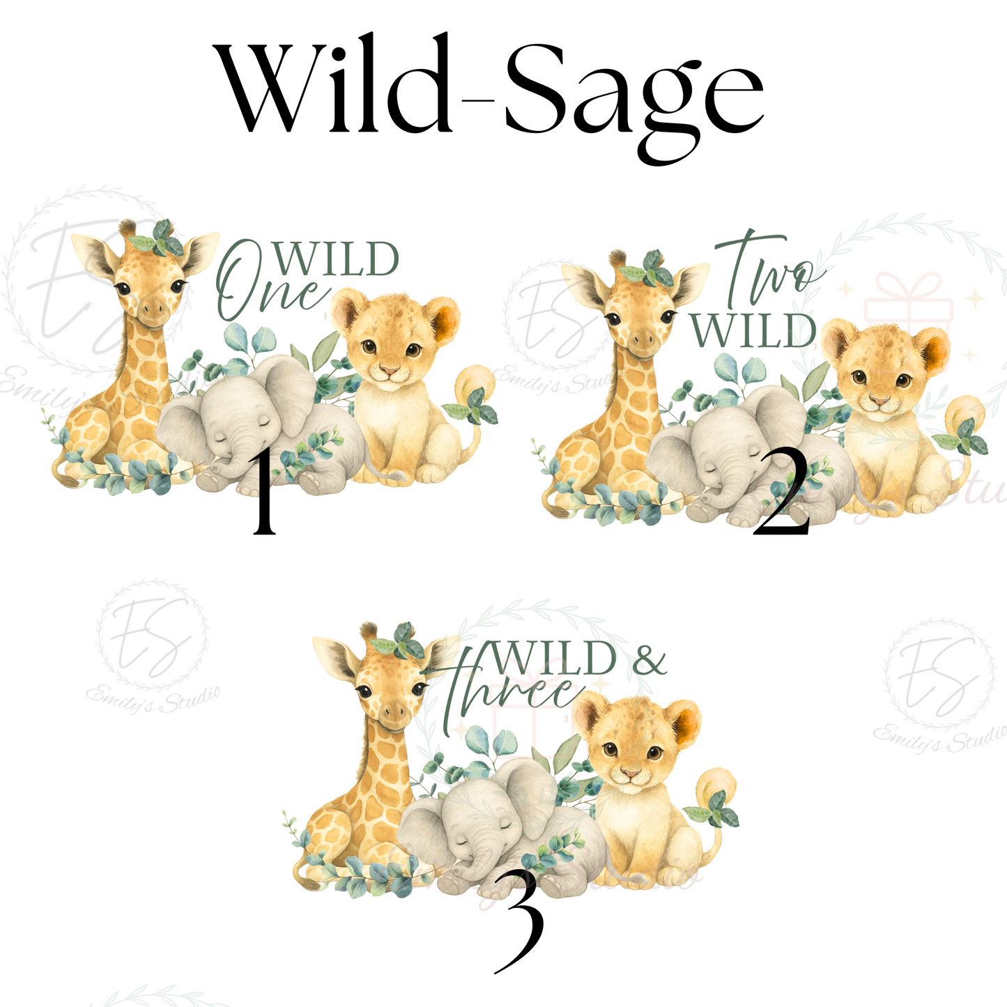 Wild 1,2 & 3 birthday T-shirt