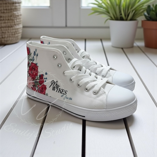 Wedding Custom Printed HighTOP Trainers