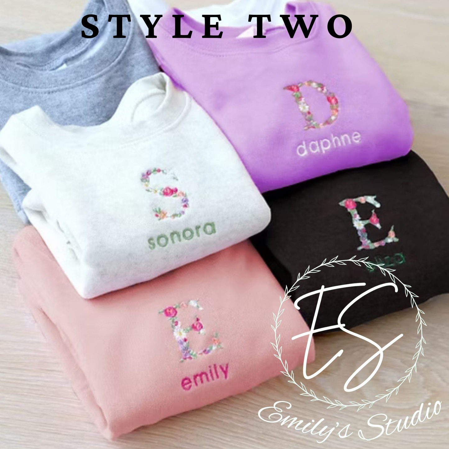 Floral Embroidered Sweater (Adults)