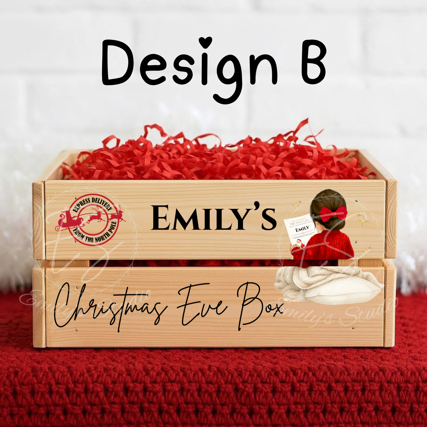 Personalised Christmas Crate