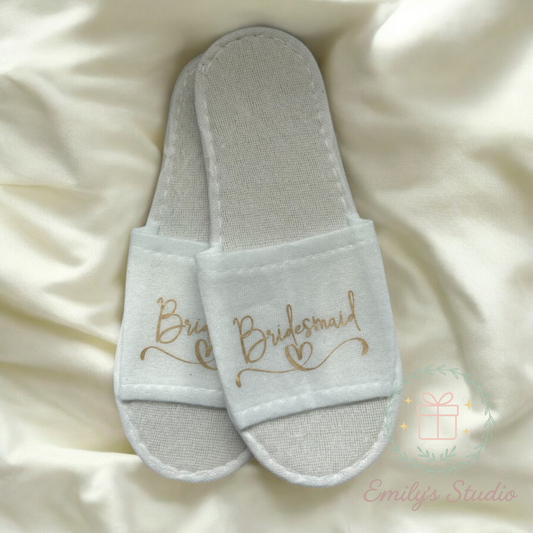 Child open toe personalised disposable slippers