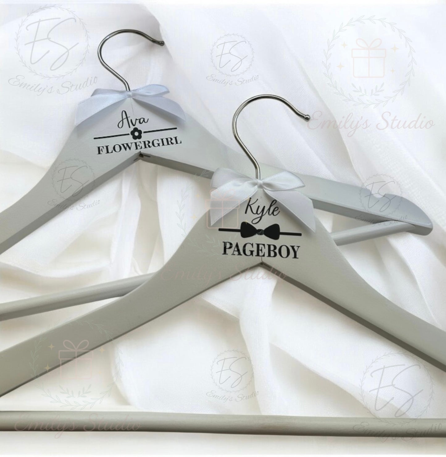 Personalised Kids Hangers for Pageboys/Flowergirls
