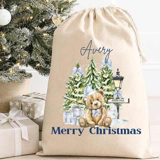 Teddy Christmas sacks