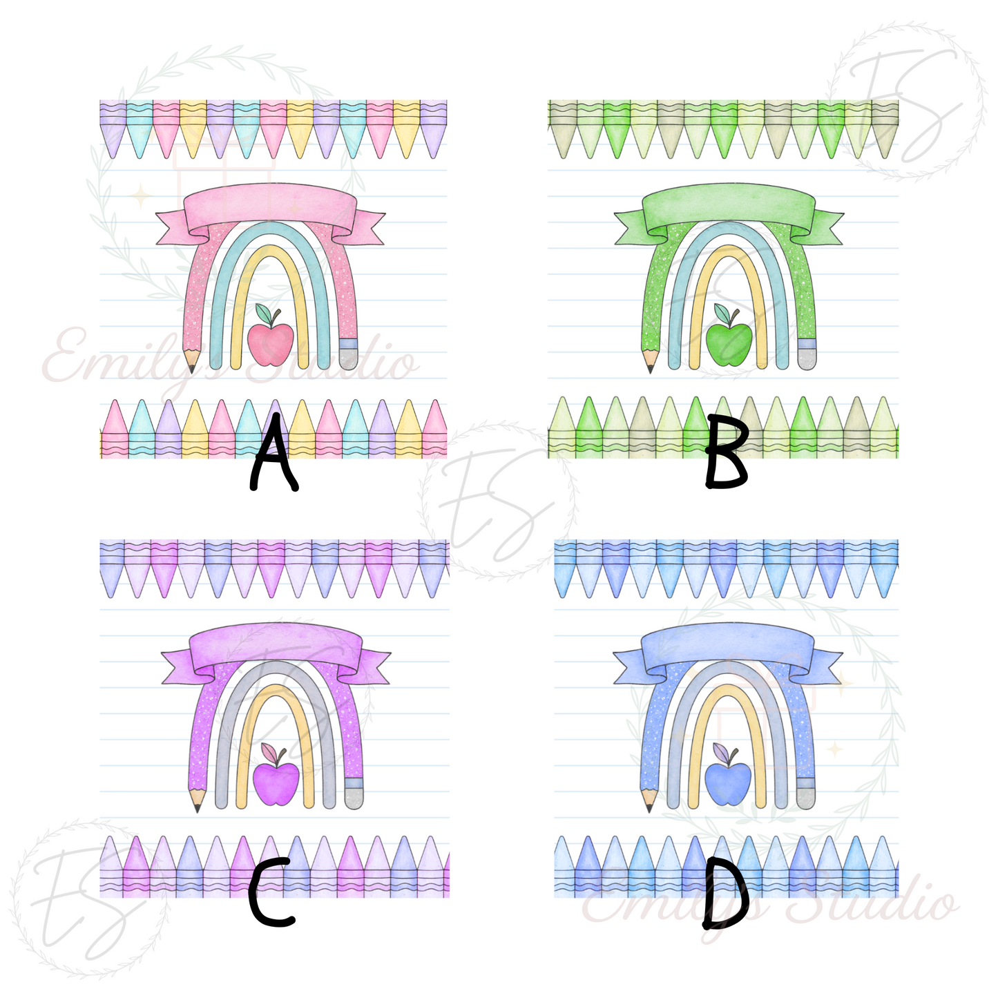 Rainbow Teacher Pencil Pot
